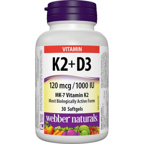 Vitamin K2 + D3 / Витамин К2 120 µg + D3 1000 IU