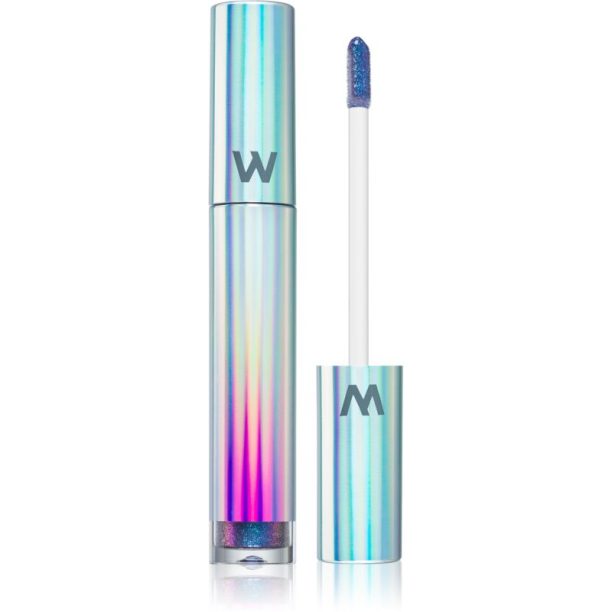 WONDERSKIN Wonder Blading Top Gloss блясък за устни с блясък Blue Glitter 4 мл.