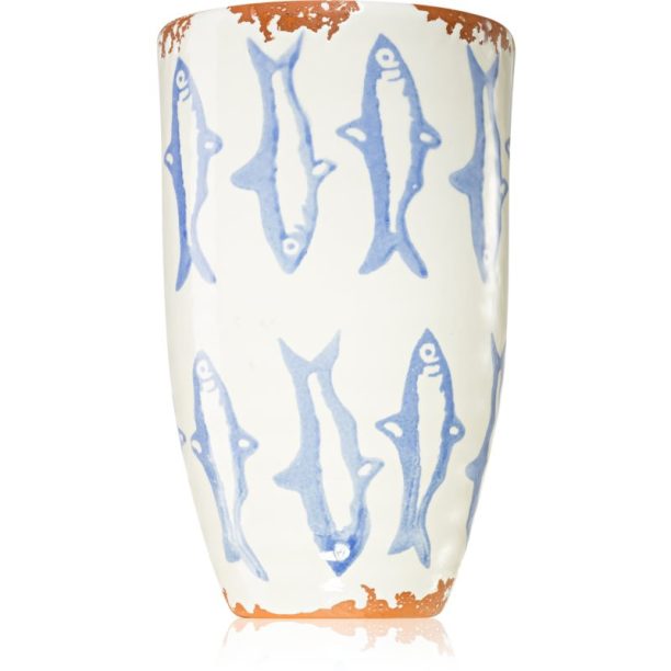 Wax Design Fish Blue Mediterranean ароматна свещ 21x13 см