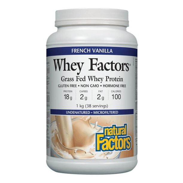 Whey Factors® Grass Fed Whey Protein - Суроватъчен протеин изолат с вкус на ванилия