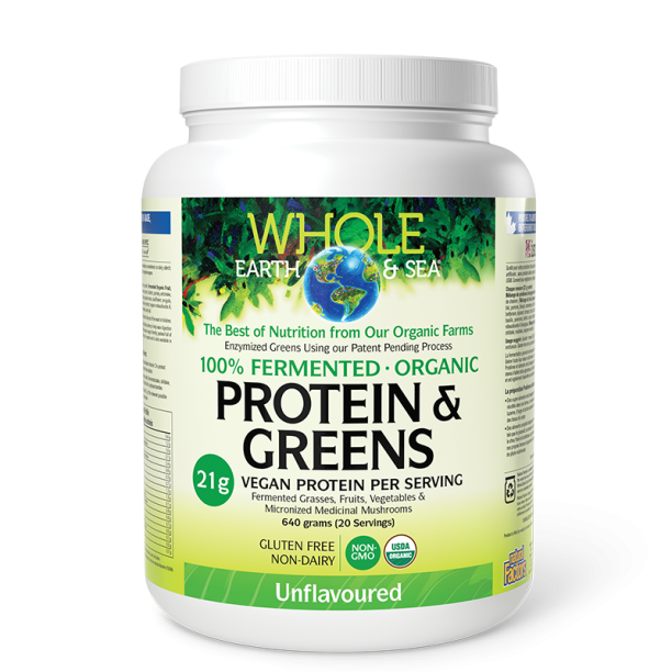 Whole earth and sea® 100 Fermented Organic Protein and Greens (неовкусен)