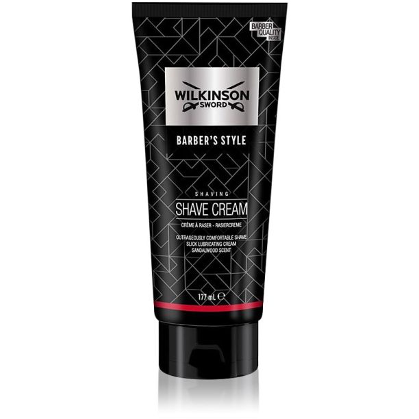 Wilkinson Sword Barbers Style Shave Cream крем за бръснене за мъже 177 мл.