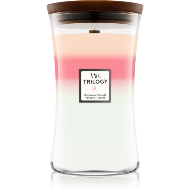 Woodwick Trilogy Blooming Orchard ароматна свещ 609