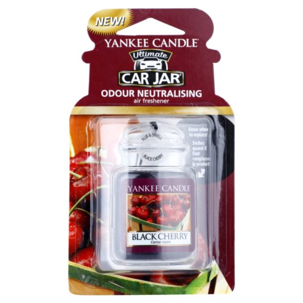 Yankee Candle Black Cherry aроматизатор за автомобил закачащ се 1 бр.