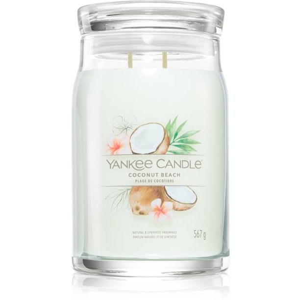 Yankee Candle Coconut & Beach ароматна свещ Signature 567 гр.