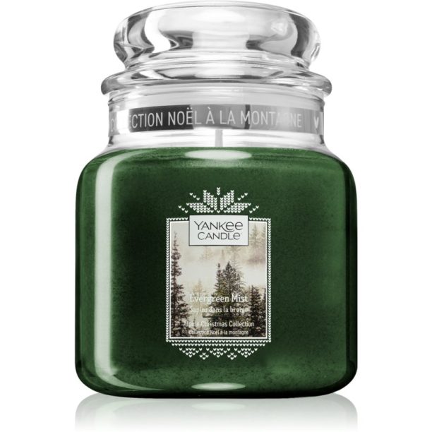 Yankee Candle Evergreen Mist ароматна свещ Classic малка 411 гр.