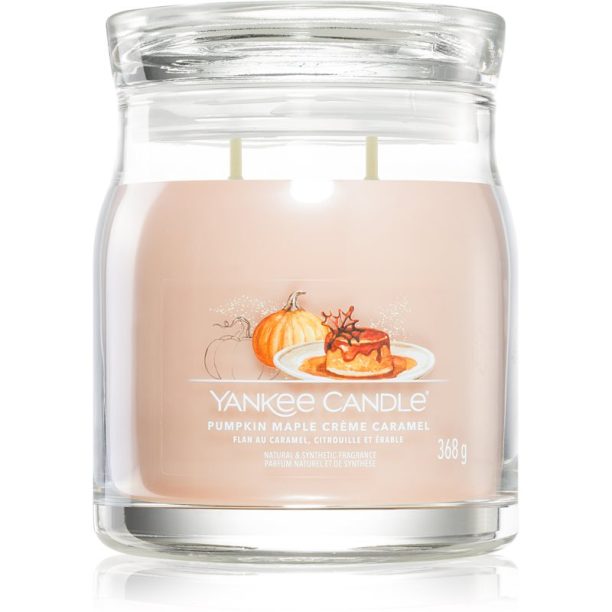 Yankee Candle Pumpkin Maple Crème Caramel ароматна свещ Signature 368 гр.