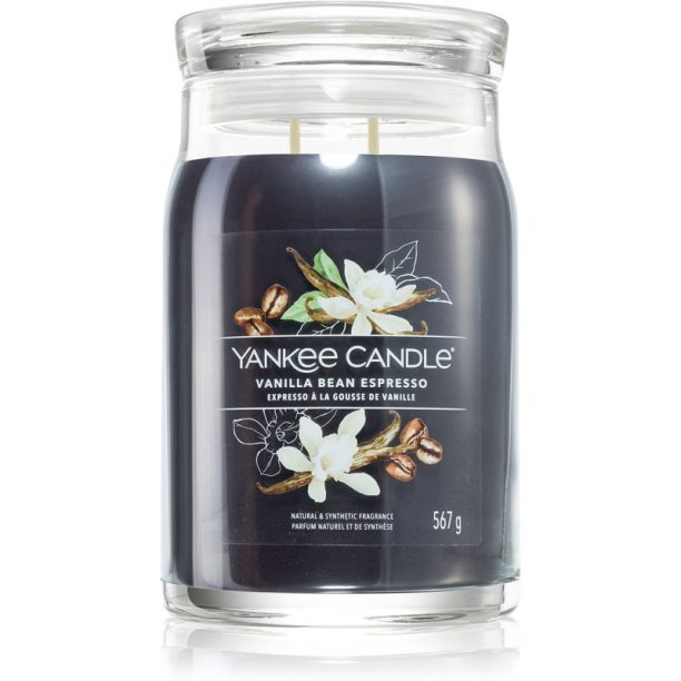 Yankee Candle Vanilla Bean Espresso ароматна свещ Signature 567 гр.