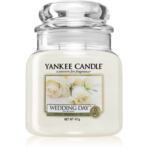 Yankee Candle Wedding Day ароматна свещ Classic средна 411 гр.