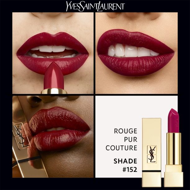 Yves Saint Laurent Rouge Pur Couture червило с хидратиращ ефект цвят 152 Rouge Extreme 3