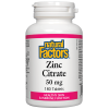 Zinc Citrate / Цинк (цитрат) 50 mg х 180 таблетки Natural Factors на ниска цена