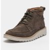 Боти Barnes от велур и текстил Clarks