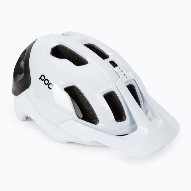 Велосипедна каска POC Axion Race MIPS hydrogen white/uranium black matt