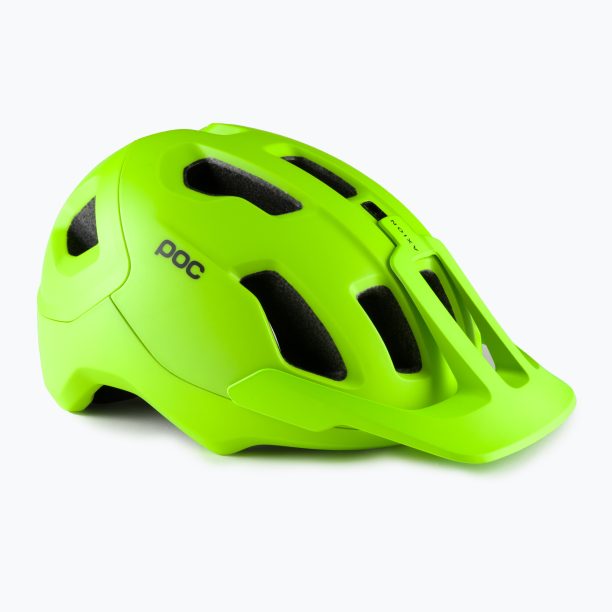 Велосипедна каска POC Axion fluorescent yellow/green matt