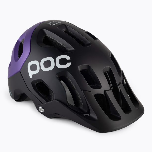 Велосипедна каска POC Tectal Race MIPS uranium black/sapphire purple metallic/matt