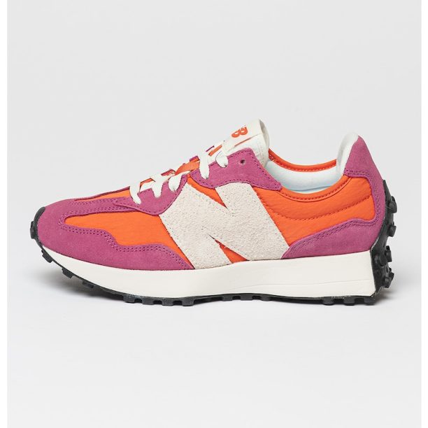 Велурени спортни обувки 327 с контрасти New Balance