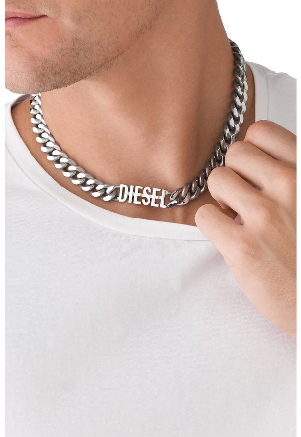 Верижка от неръждаема стомана с лого Diesel