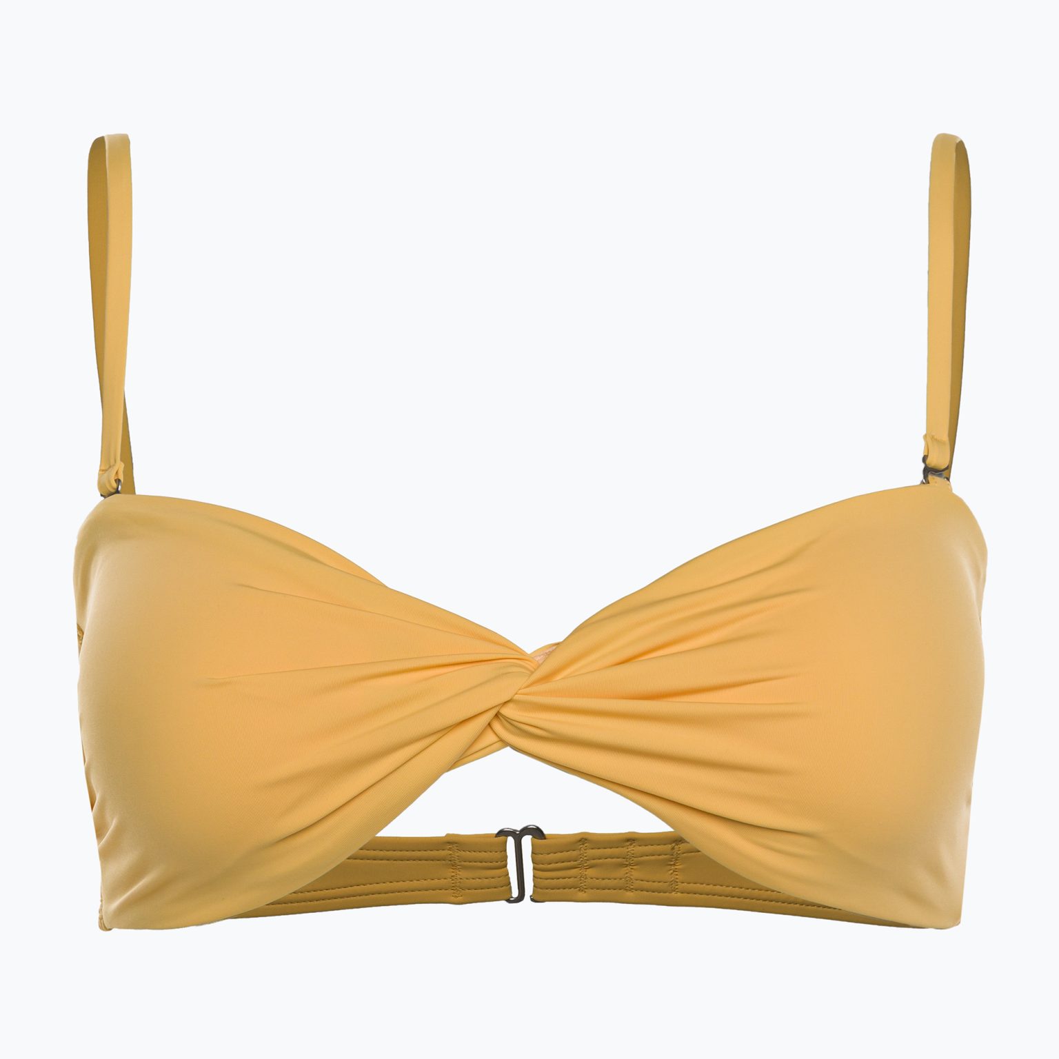 Горна част на бански костюм Billabong Sol Searcher Drapped Bandeau golden peach