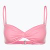 Горна част на бански костюм Billabong Sol Searcher Drapped Bandeau pink daze