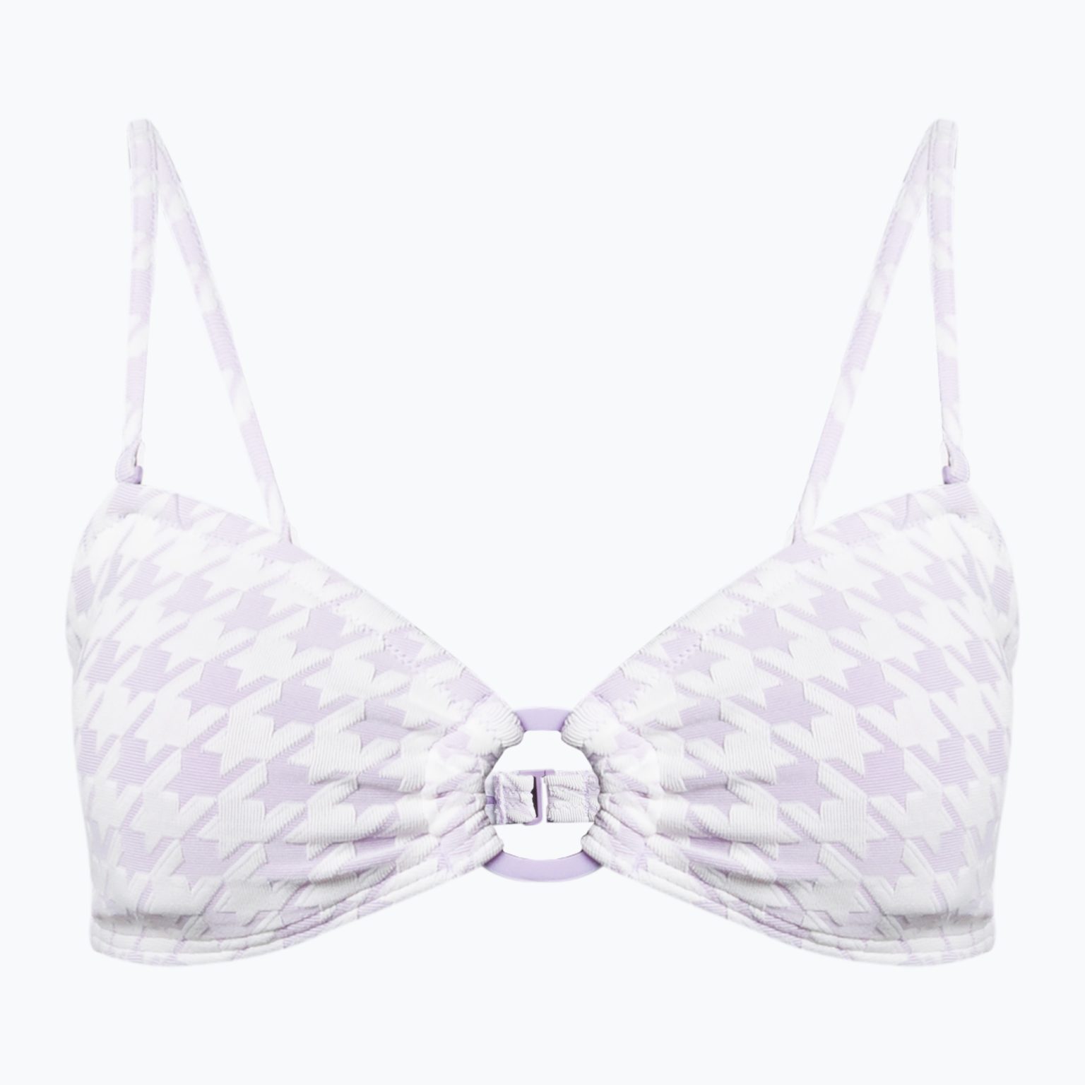 Горна част на бански костюм ROXY Check It Bandeau 2021 purple rose