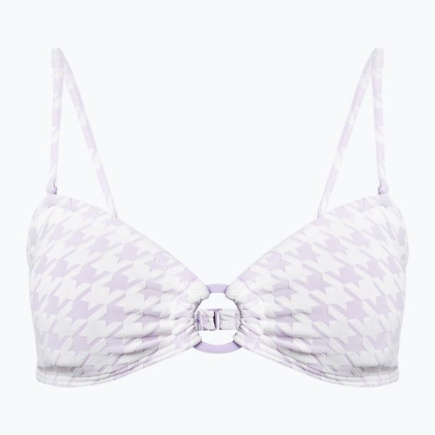 Горна част на бански костюм ROXY Check It Bandeau 2021 purple rose