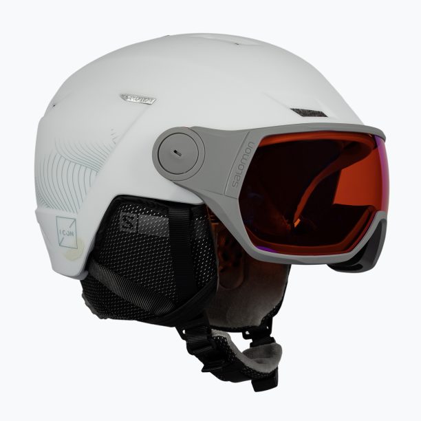 Дамска ски каска Salomon Icon Lt Visor white L41199700