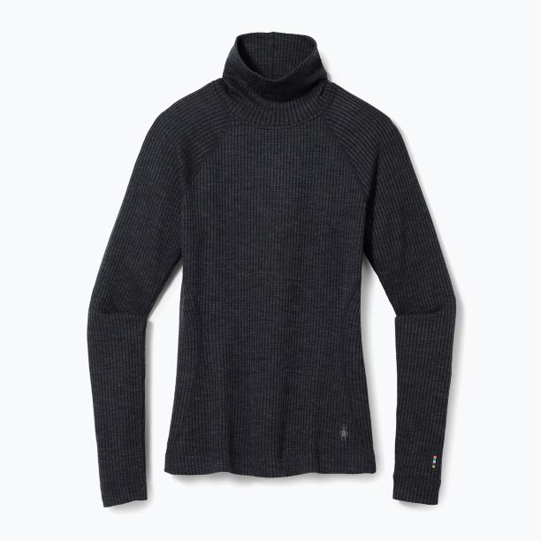 Дамска тениска Smartwool Thermal Merino Rib Turtleneck black 16690