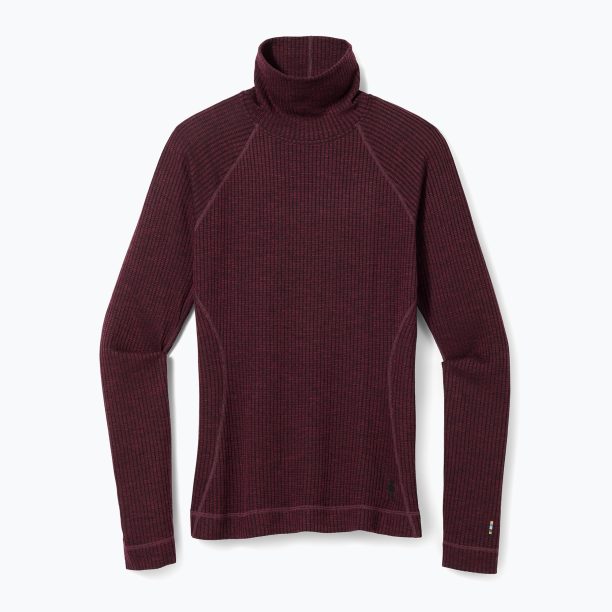 Дамска тениска Smartwool Thermal Merino Rib Turtleneck лилава 16690