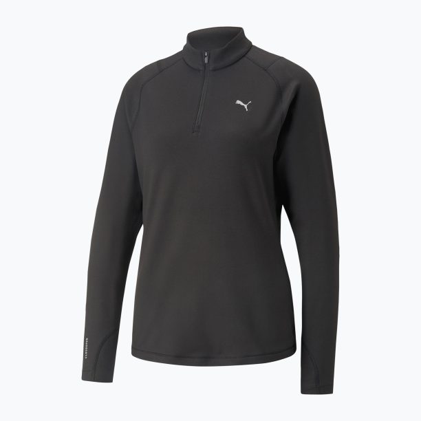 Дамска тениска за бягане PUMA Run Cloudspun 1/2 Zip black 523287 01