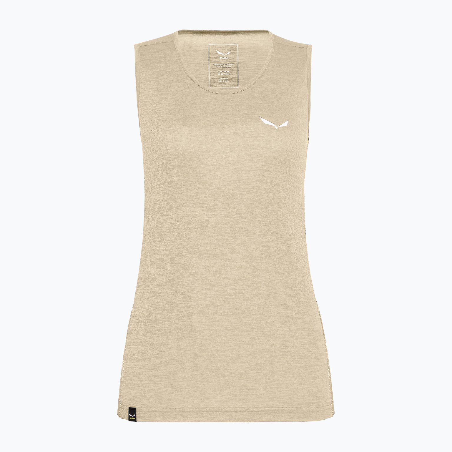 Дамска тениска за трекинг Salewa Puez Graphic Dry Tank beige 00-0000027482