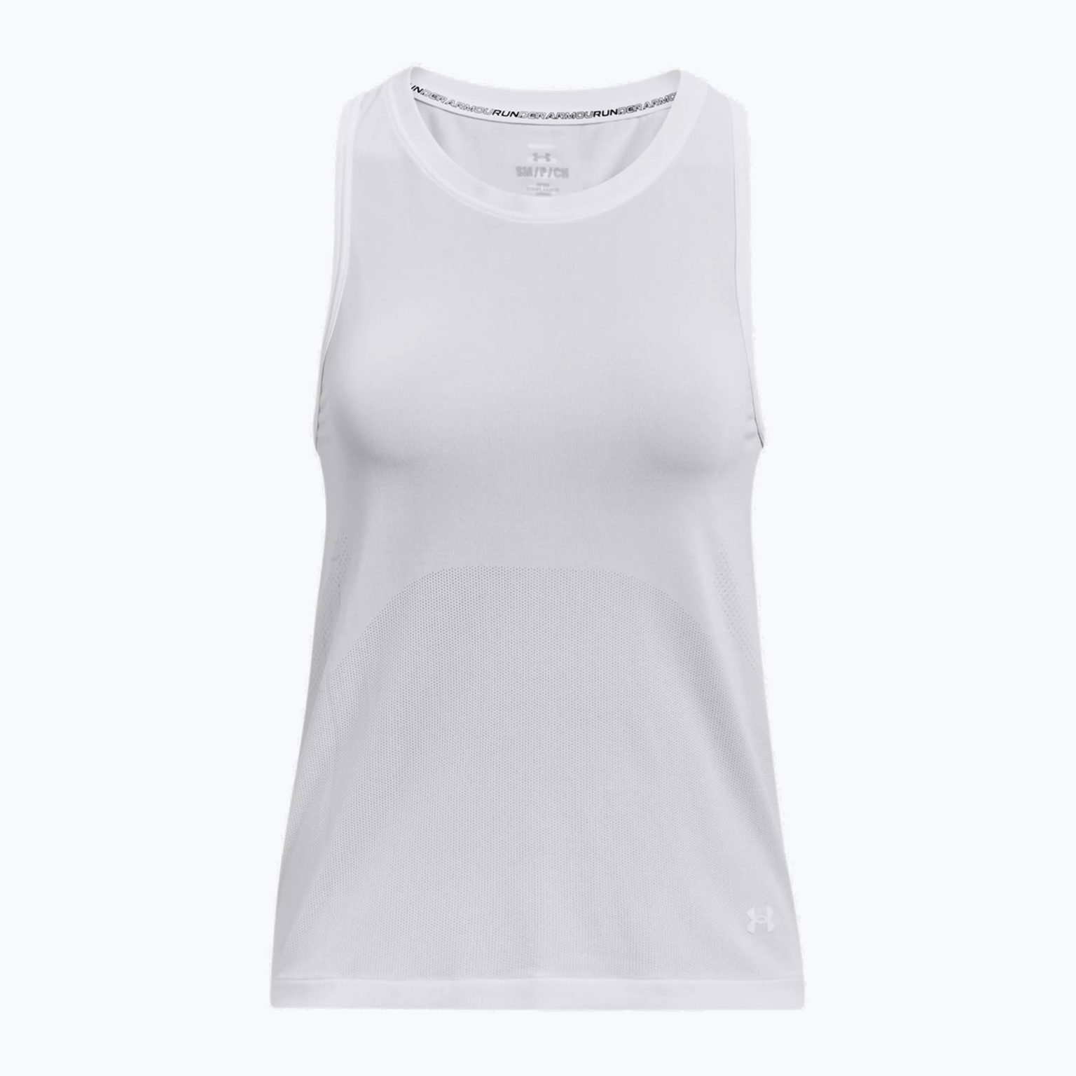 Дамски анцуг Under Armour Seamless Stride Singlet бягаща тениска бяла 1375697