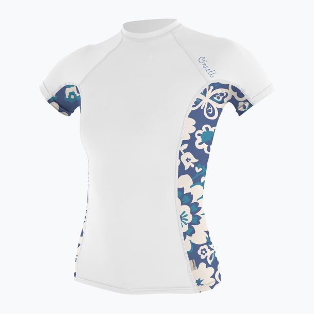 Дамски бански O'Neill Side Print Rash Guard white 5405S