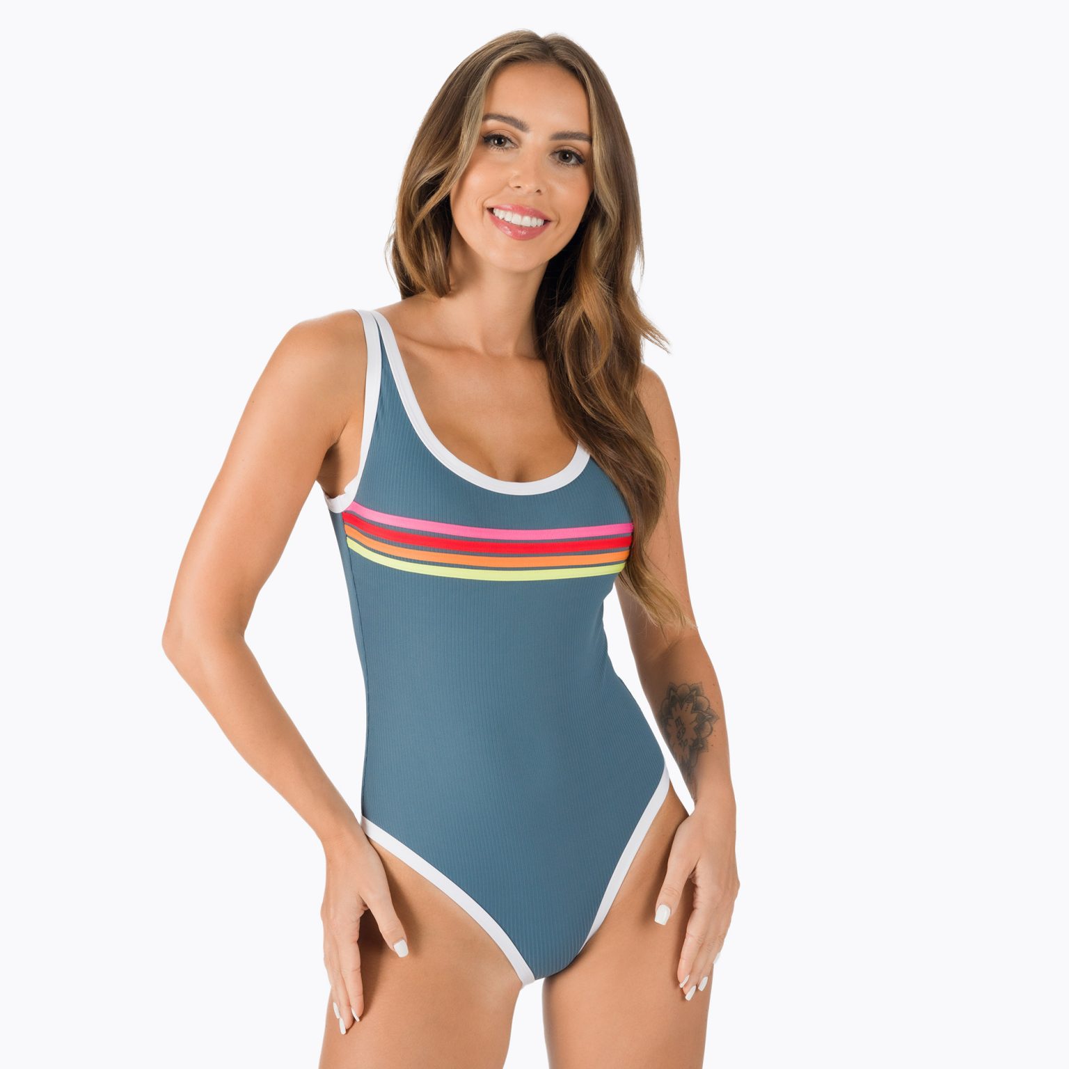 Дамски бански Rip Curl Wave Shapers Str Cheeky blue GSIYH9