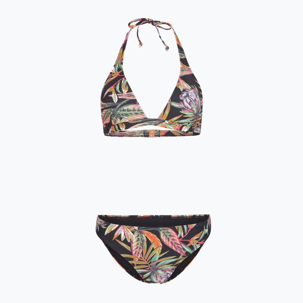 Дамски бански костюм от две части O'Neill Marga Rita Bikini black tropical flower