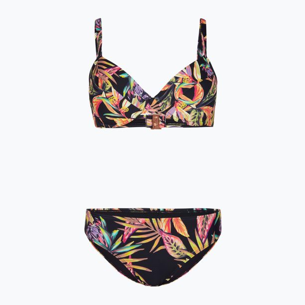 Дамски бански от две части O'Neill Julia Wb Rita Bikini black tropical flower