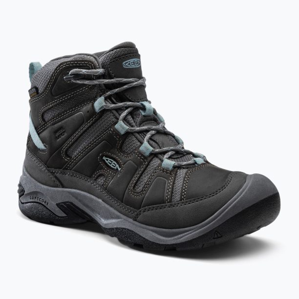 Дамски ботуши за трекинг KEEN Circadia Mid Wp green-grey 1026763