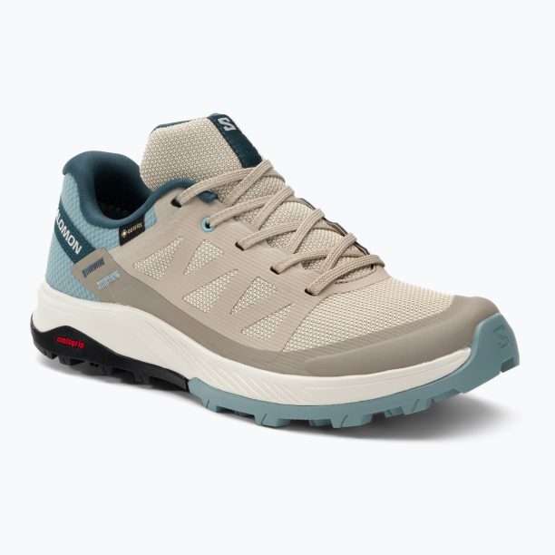 Дамски ботуши за трекинг Salomon Outrise GTX beige L47142700