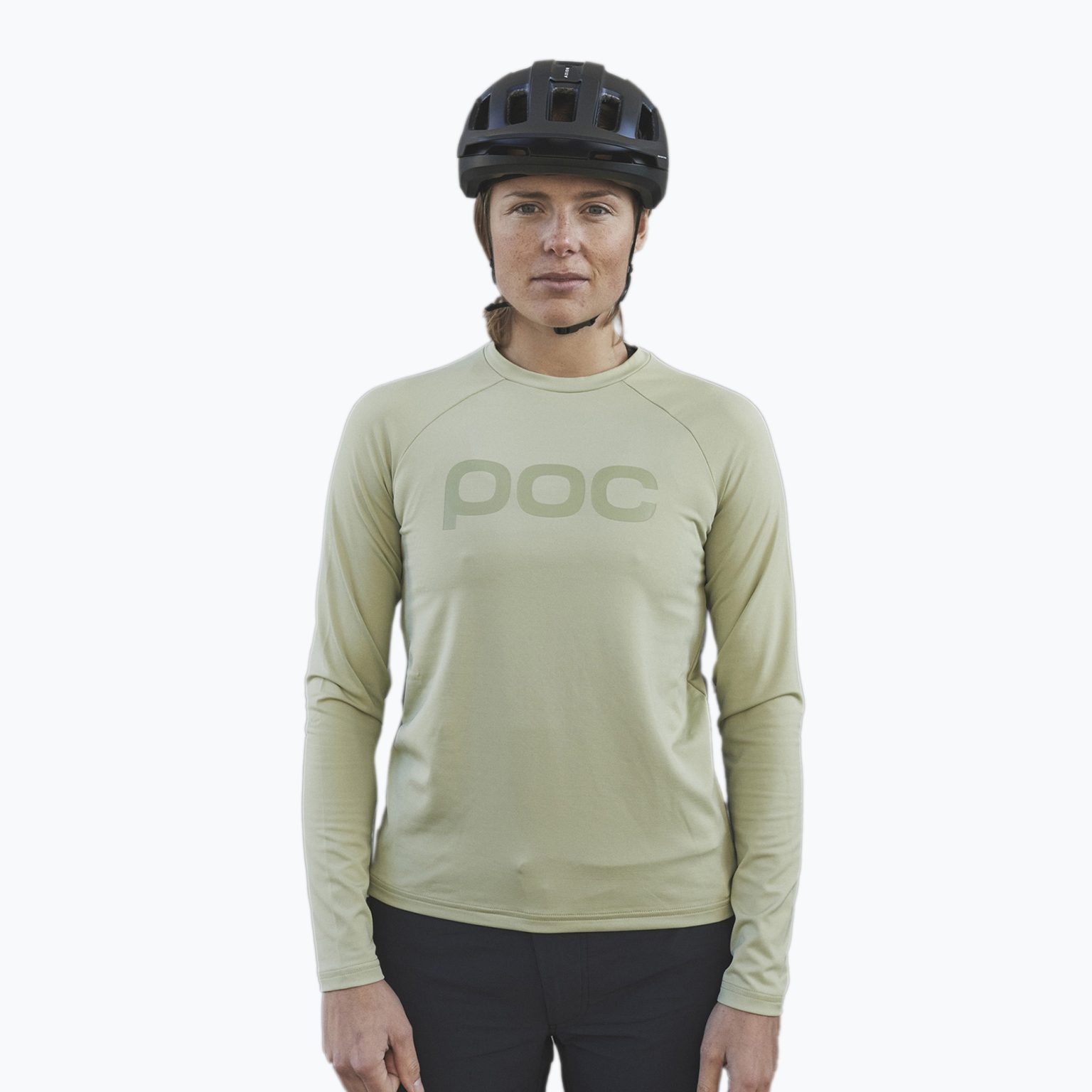 Дамски велосипеден ръкав с дълъг ръкав POC Reform Enduro Jersey prehnite green