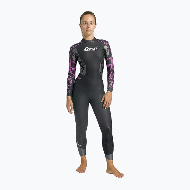 Дамски водолазен костюм Cressi Kuwae 2/3/4 mm black/pink