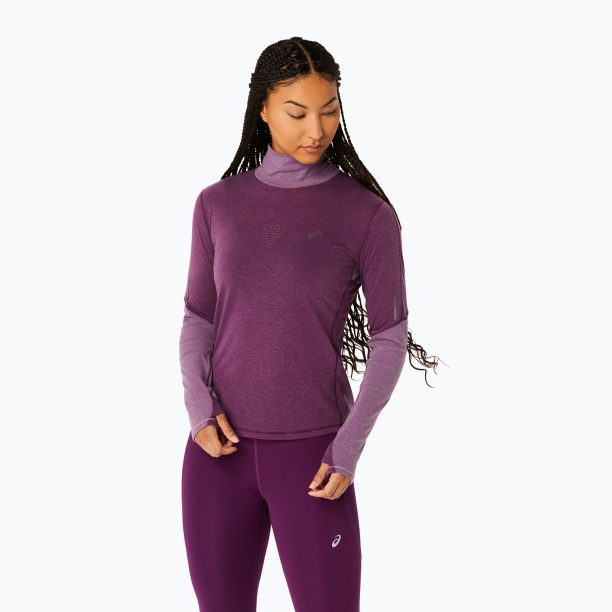 Дамски горнище за бягане с дълъг ръкав ASICS Metarun Mock Neck Top deep mauve