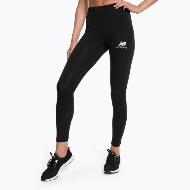 Дамски клинове за тренировка New Balance Tight Essentials Stacked Logo Cotton black NBWP31509