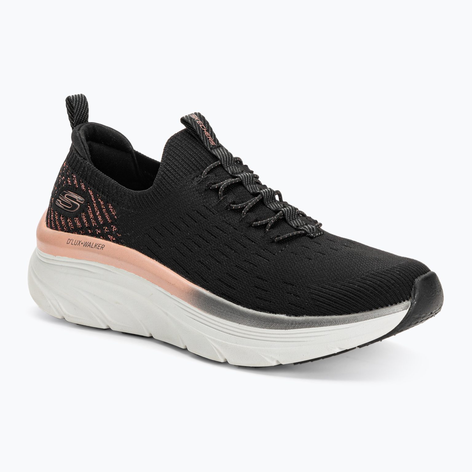 Дамски маратонки SKECHERS D'Lux Walker Let It Glow black/rose gold