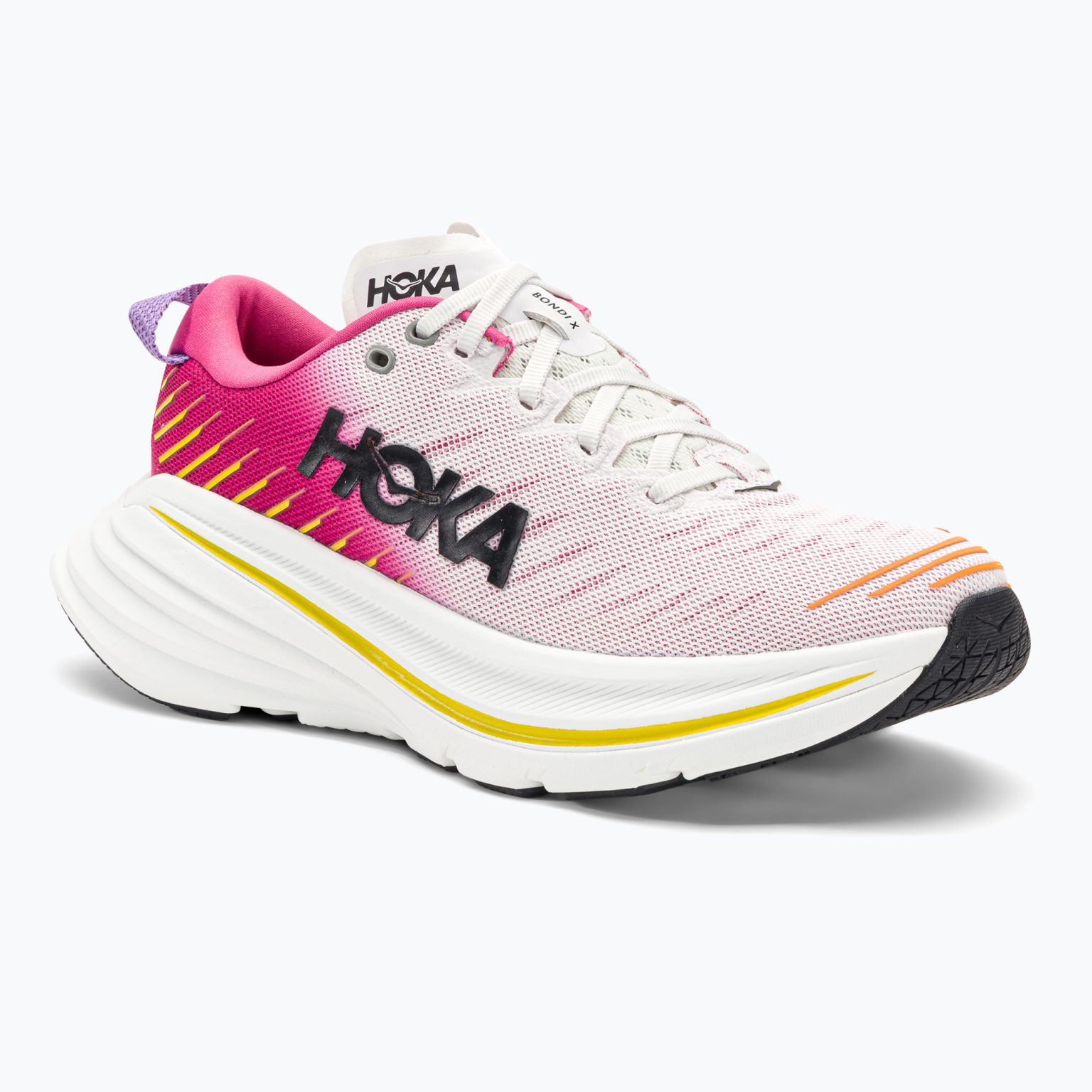 Дамски обувки за бягане HOKA Bondi X blanc de blanc/pink yarrow