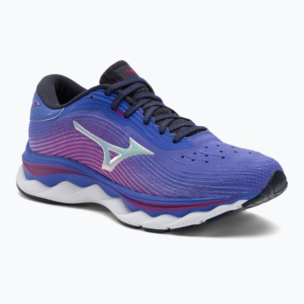 Дамски обувки за бягане Mizuno Wave Sky 5 amparo blue/white/festival fuchsia