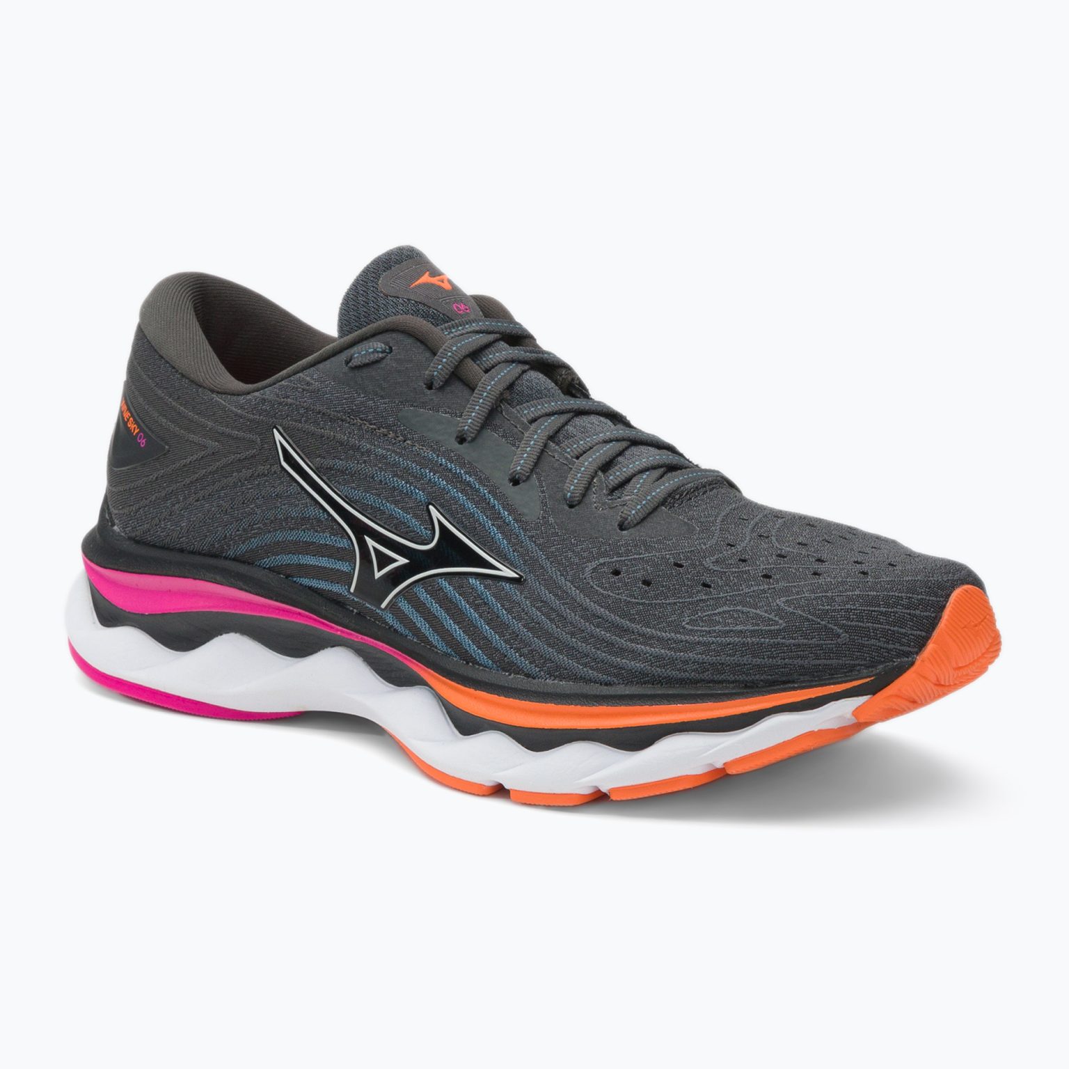 Дамски обувки за бягане Mizuno Wave Sky 6 сиви J1GD220271