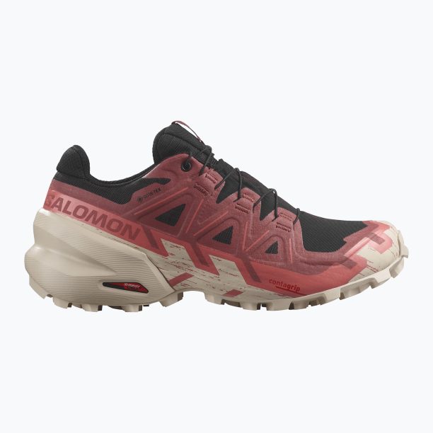 Дамски обувки за бягане Salomon Speedcross 6 GTX black/cow hide/faded rose