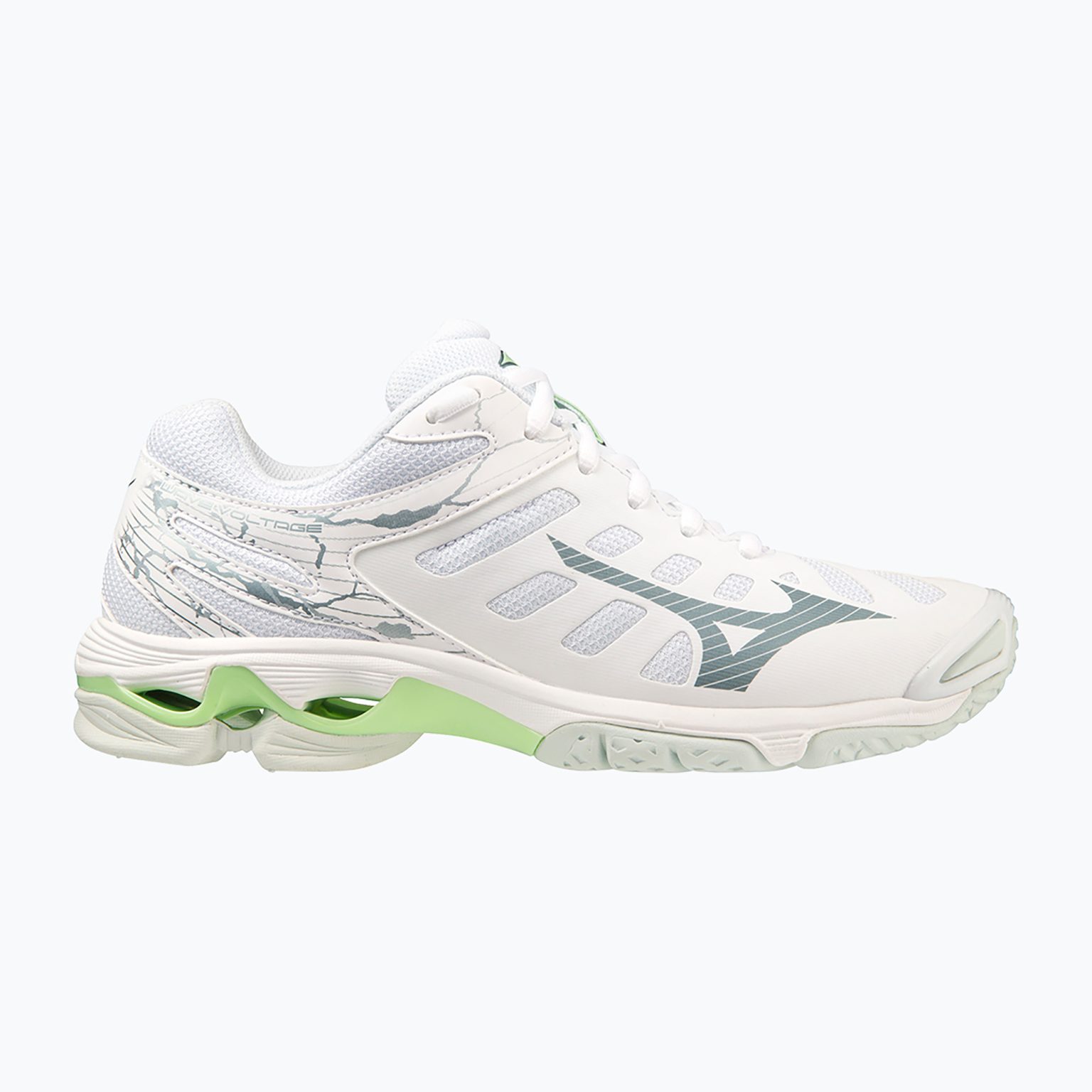 Дамски обувки за волейбол Mizuno Wave Voltage white / glacial ridge / pati