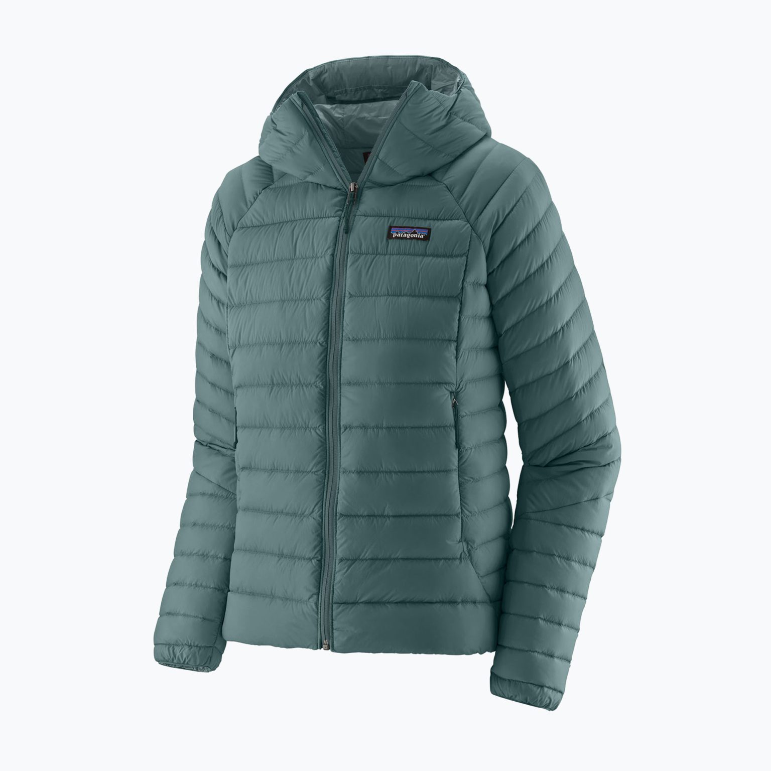 Дамски пуловер с качулка Patagonia Down Hoody nouveau green