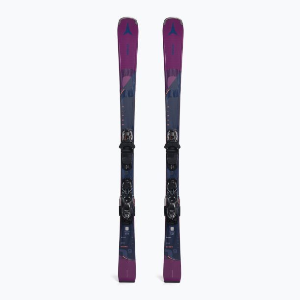 Дамски ски за спускане ATOMIC Cloud Q9 + M10 GW black/purple AASS03076