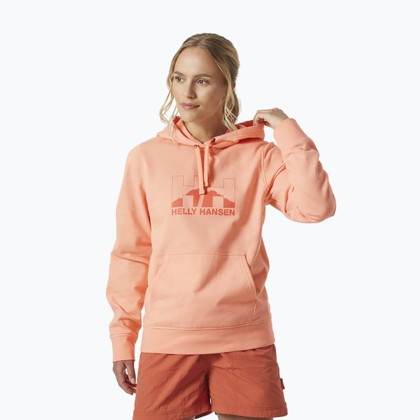 Дамски суитшърт Helly Hansen Nord Graphic Pullover Hoodie orange 62981_058